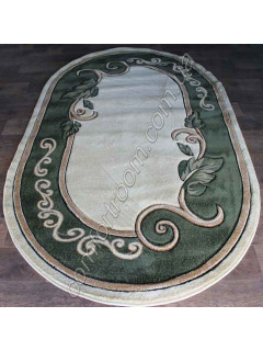 Килим Nidal 3663 green Овал